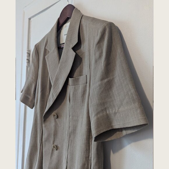 DUNST - Short sleeve summer wool blazer - Sz S - Picture 2 of 8